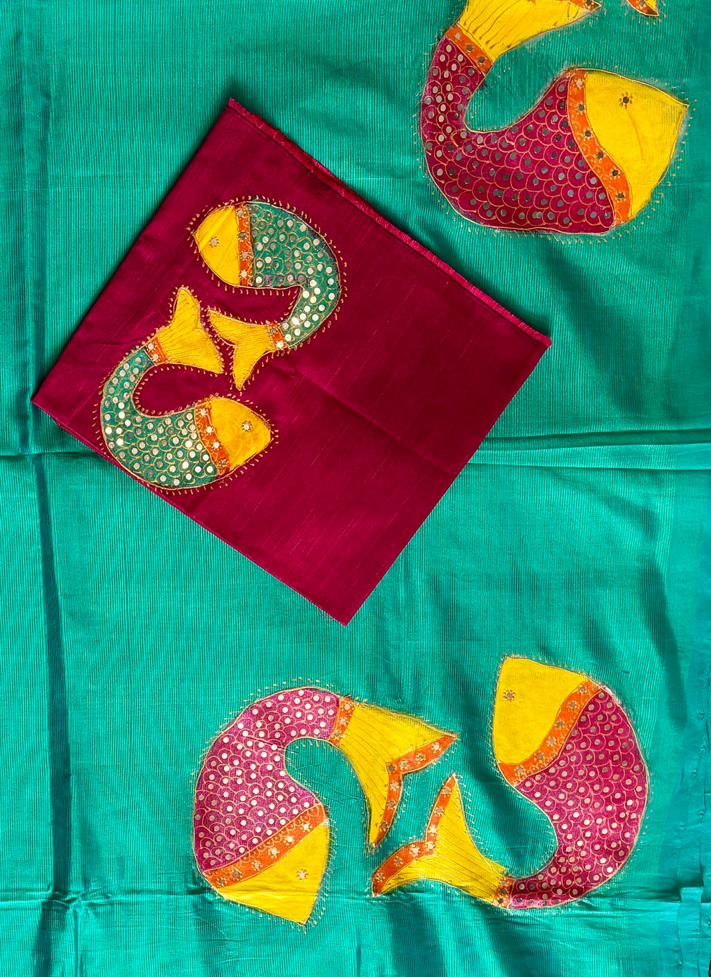 Kanthara hand paint Pure Mangalagiri handloom Saree